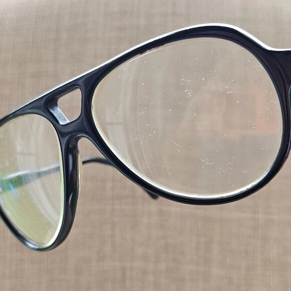 Men Vintage Glasses/Sunglasses Frame Black Eye Wear Eyeglasses Frame only - Picture 5 of 12